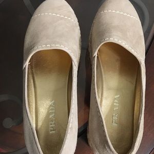 Prada round toe espadrilles 38.1/2